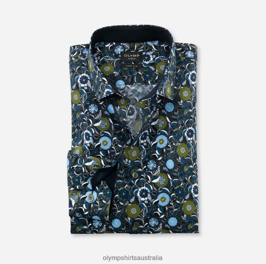 Clothing AU OLYMP No. Six Super Slim, Business Shirt, Modern Kent, Lime T8882J10