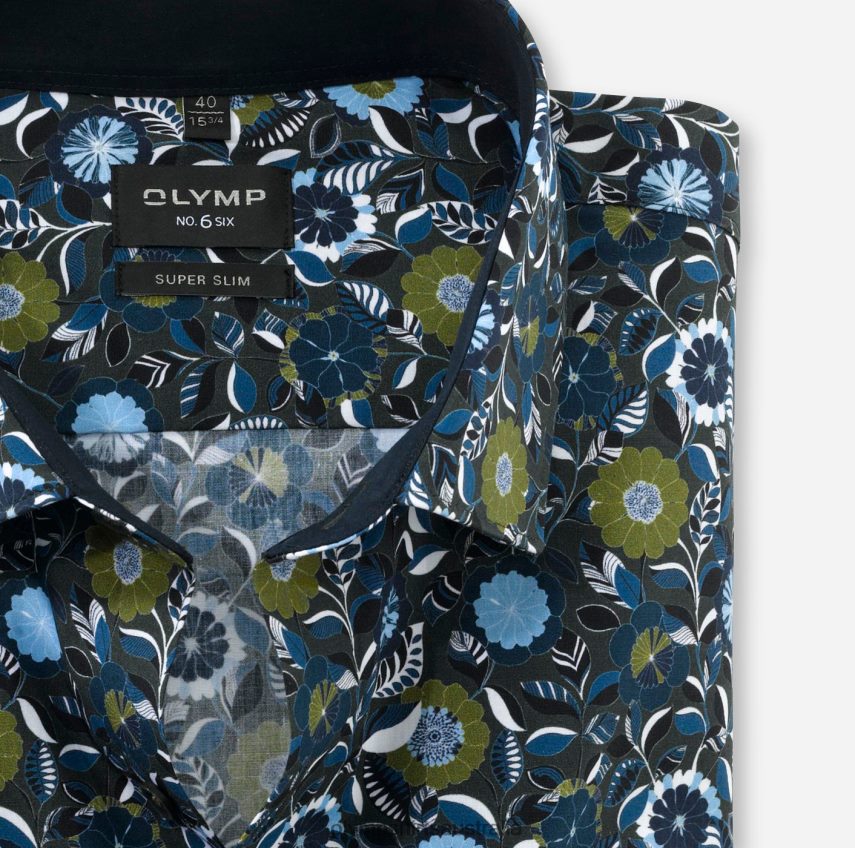 Clothing AU OLYMP No. Six Super Slim, Business Shirt, Modern Kent, Lime T8882J10