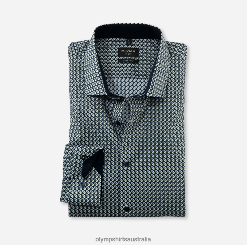 Clothing AU OLYMP No. Six Super Slim, Business Shirt, Modern Kent, Lime T8882J195