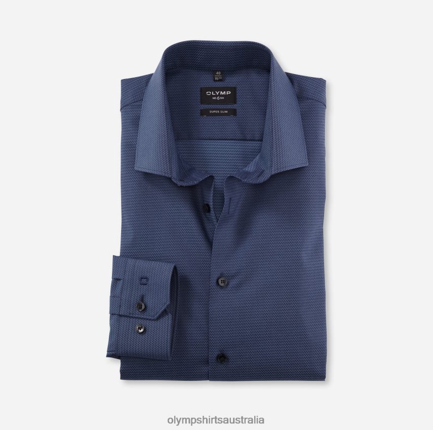 Clothing AU OLYMP No. Six Super Slim, Business Shirt, Modern Kent, Marine T8882J70