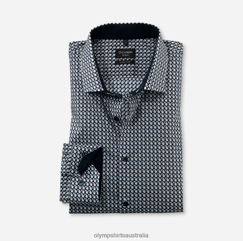 Clothing AU OLYMP No. Six Super Slim, Business Shirt, Modern Kent, Natural T8882J147