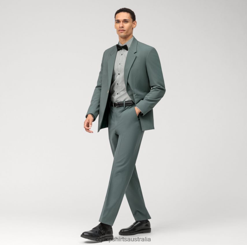 Clothing AU OLYMP No. Six Super Slim, Business Shirt, Modern Kent, Olive T8882J63