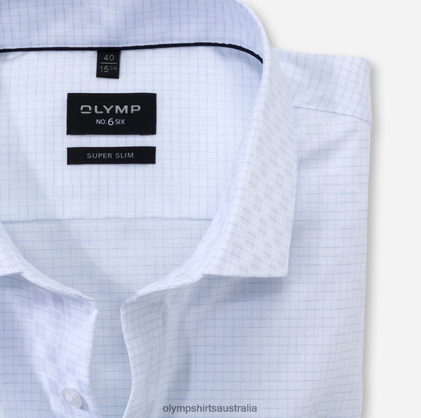 Clothing AU OLYMP No. Six Super Slim, Business Shirt, Modern Kent, White T8882J239