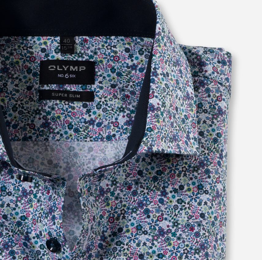 Clothing AU OLYMP No. Six Super Slim, Business Shirt, Royal Kent, Lime T8882J229