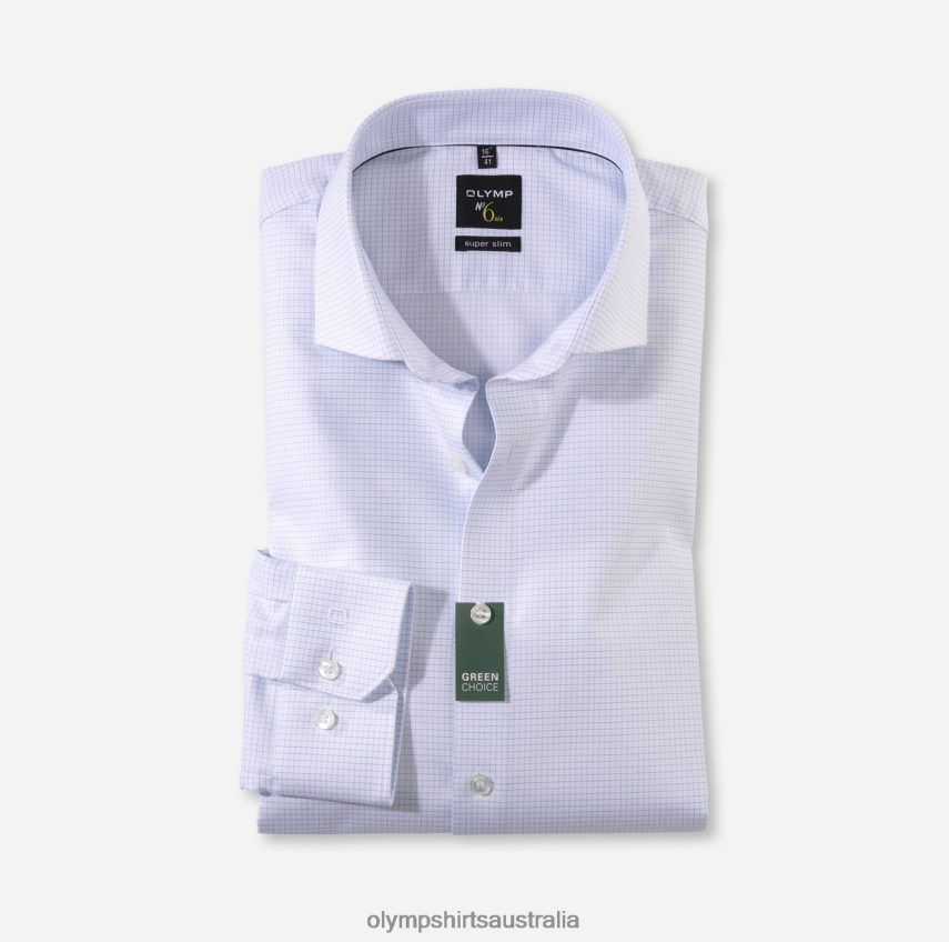 Clothing AU OLYMP No. Six Super Slim, Business Shirt, Royal Kent, White T8882J78