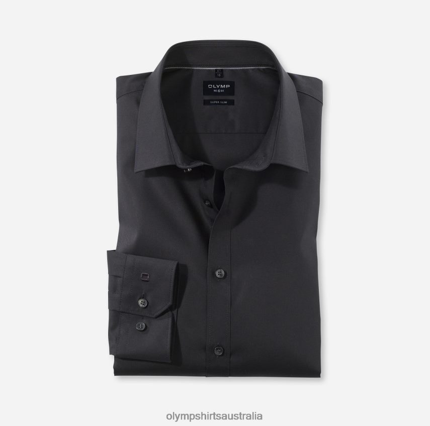 Clothing AU OLYMP No. Six Super Slim, Business Shirt, Urban Kent, Black T8882J269