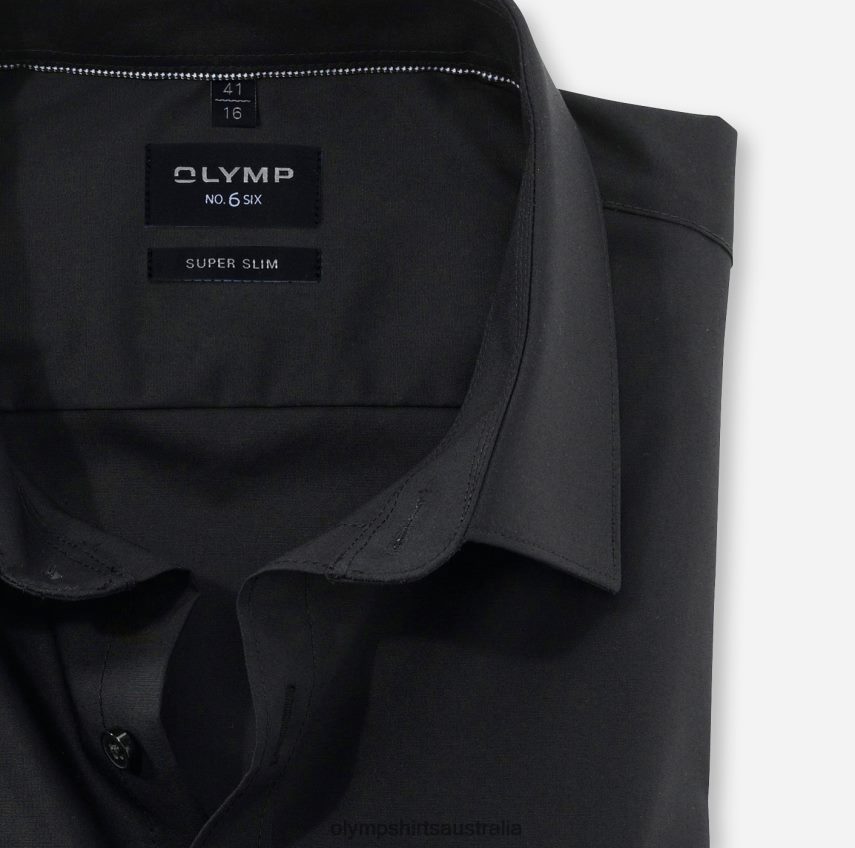 Clothing AU OLYMP No. Six Super Slim, Business Shirt, Urban Kent, Black T8882J272
