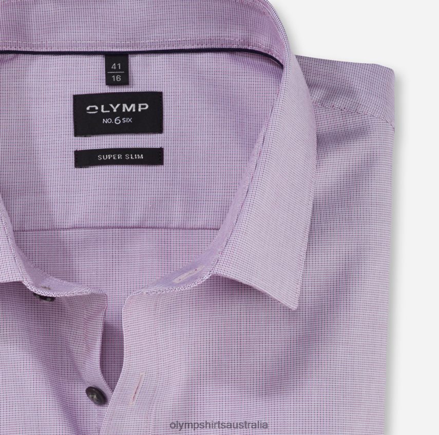 Clothing AU OLYMP No. Six Super Slim, Business Shirt, Urban Kent, Fuchsia T8882J223
