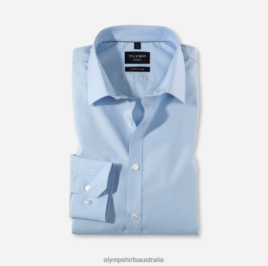 Clothing AU OLYMP No. Six Super Slim, Business Shirt, Urban Kent, Light Blue T8882J267