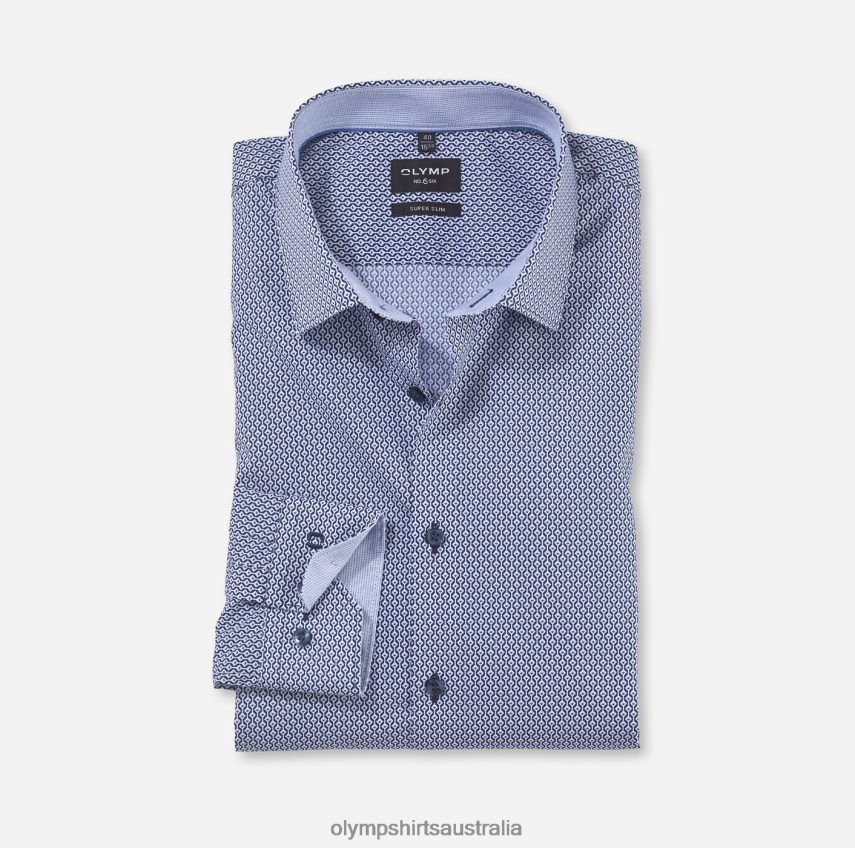 Clothing AU OLYMP No. Six Super Slim, Business Shirt, Urban Kent, Marine T8882J131