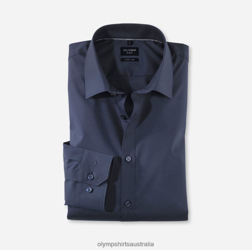 Clothing AU OLYMP No. Six Super Slim, Business Shirt, Urban Kent, Marine T8882J280