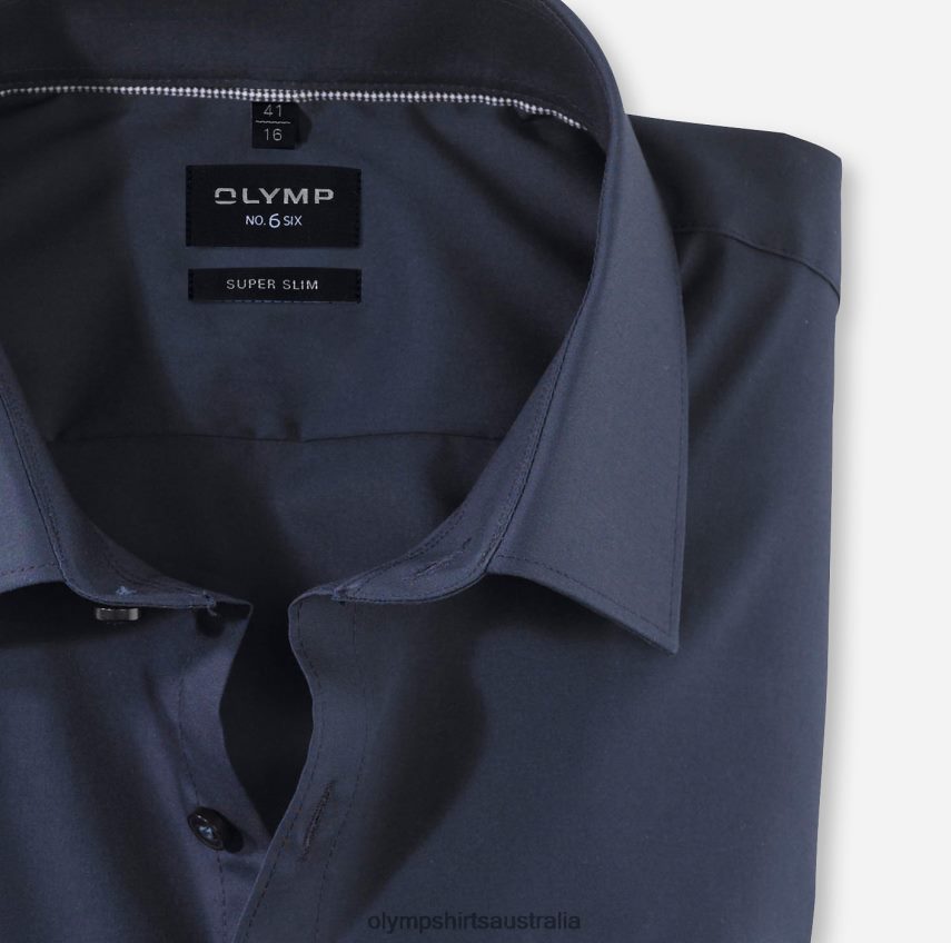 Clothing AU OLYMP No. Six Super Slim, Business Shirt, Urban Kent, Marine T8882J280