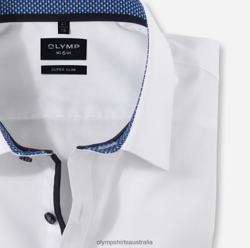 Clothing AU OLYMP No. Six Super Slim, Business Shirt, Urban Kent, Marine T8882J67