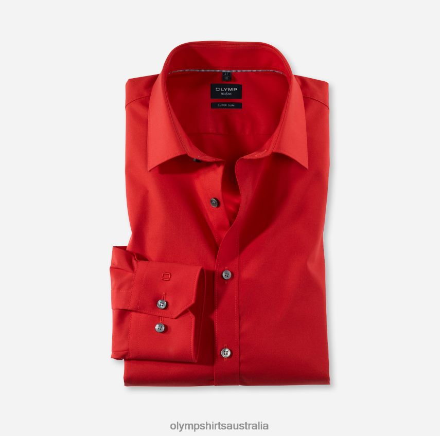 Clothing AU OLYMP No. Six Super Slim, Business Shirt, Urban Kent, Red T8882J268