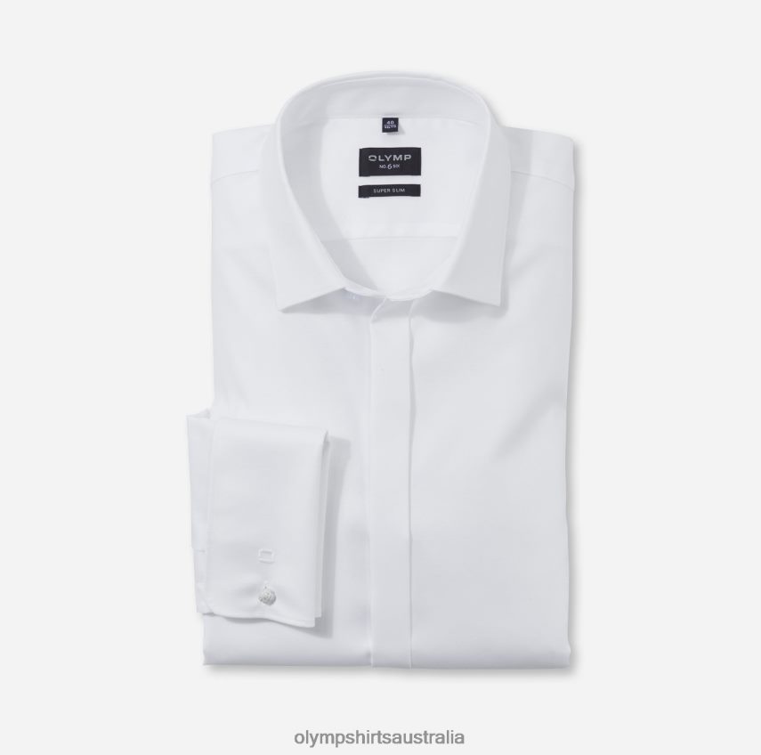 Clothing AU OLYMP No. Six Super Slim, Business Shirt, Urban Kent, White T8882J145