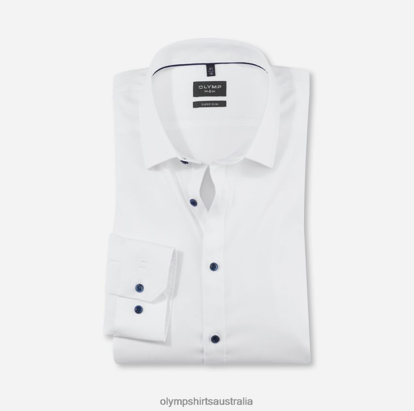 Clothing AU OLYMP No. Six Super Slim, Business Shirt, Urban Kent, White T8882J207