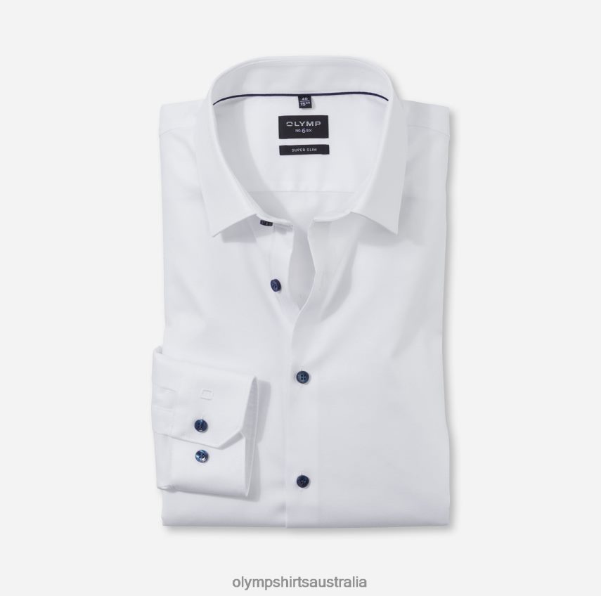 Clothing AU OLYMP No. Six Super Slim, Business Shirt, Urban Kent, White T8882J262