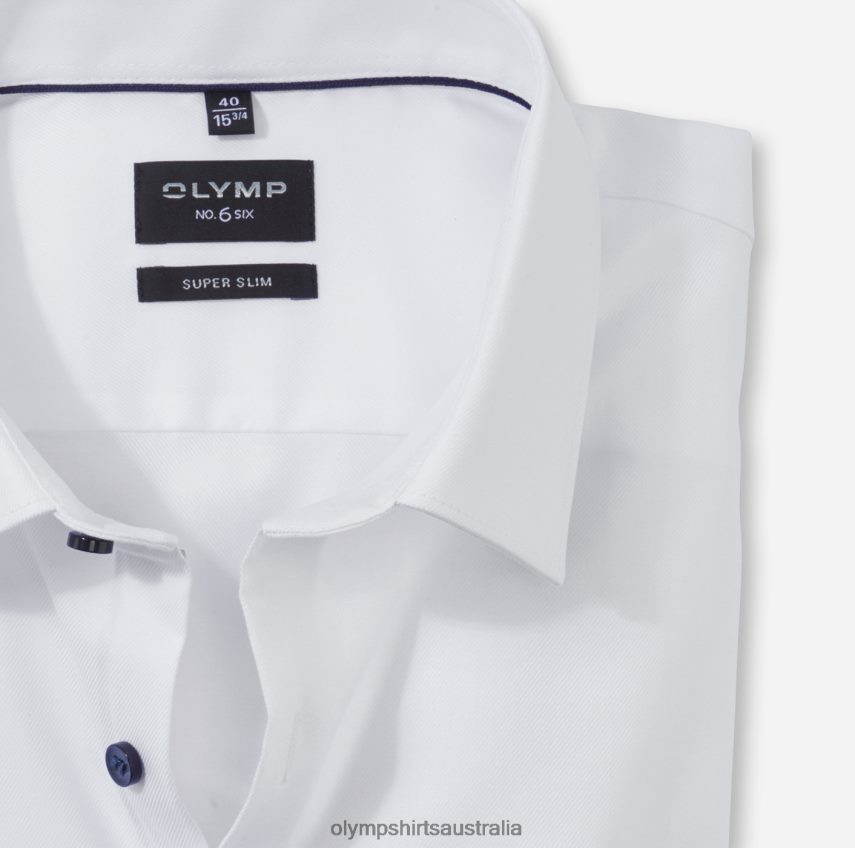 Clothing AU OLYMP No. Six Super Slim, Business Shirt, Urban Kent, White T8882J262