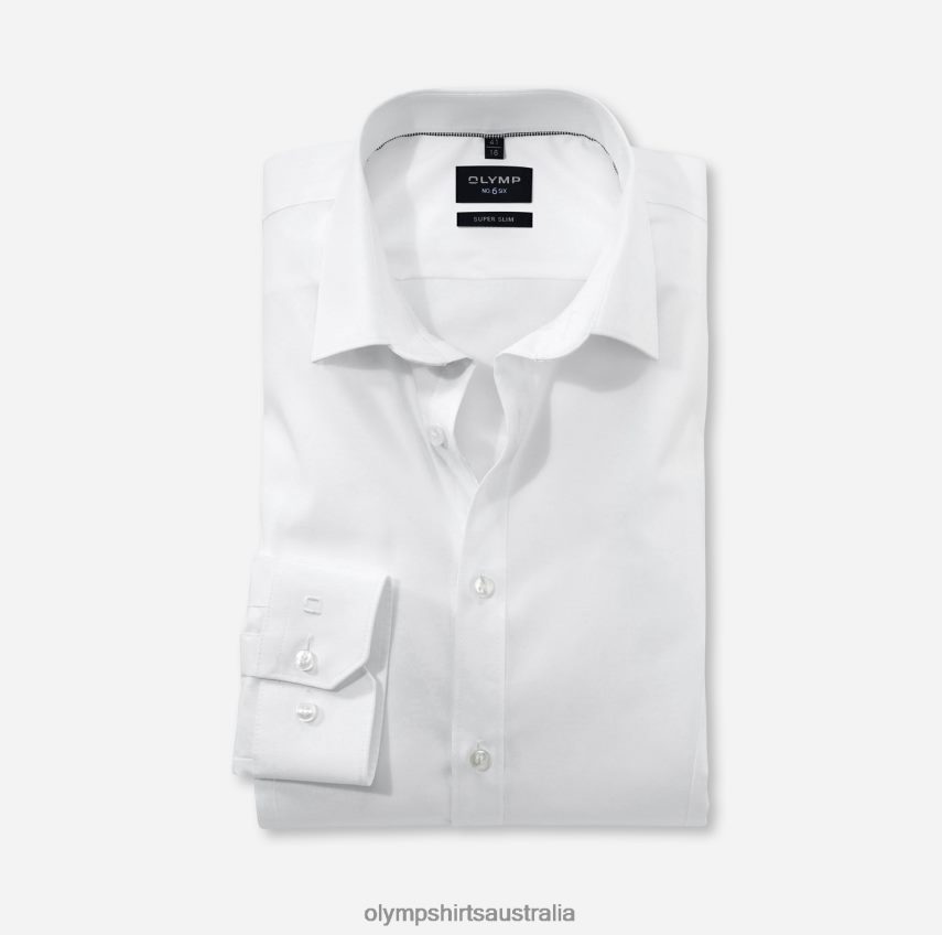 Clothing AU OLYMP No. Six Super Slim, Business Shirt, Urban Kent, White T8882J265