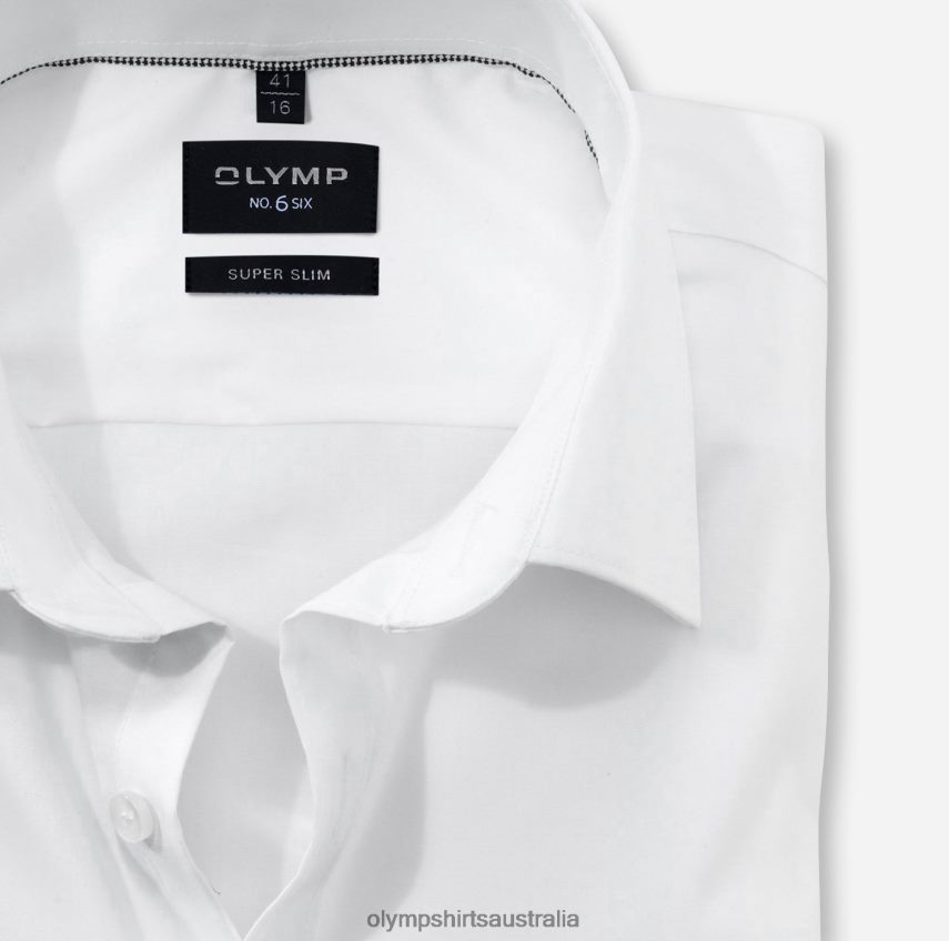 Clothing AU OLYMP No. Six Super Slim, Business Shirt, Urban Kent, White T8882J265