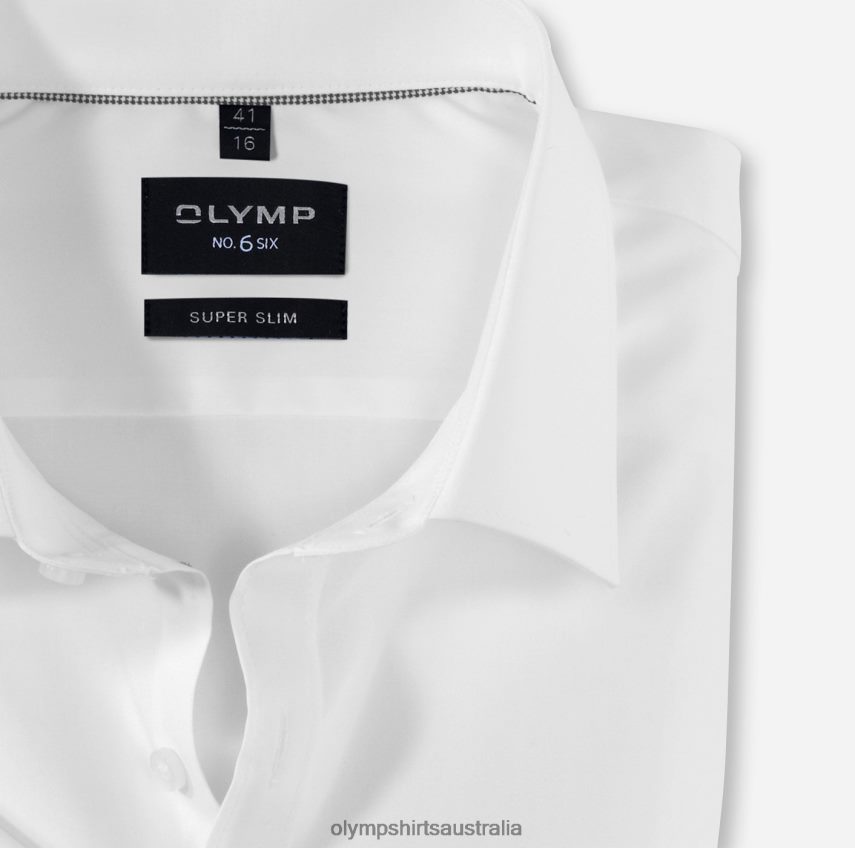 Clothing AU OLYMP No. Six Super Slim, Business Shirt, Urban Kent, White T8882J277