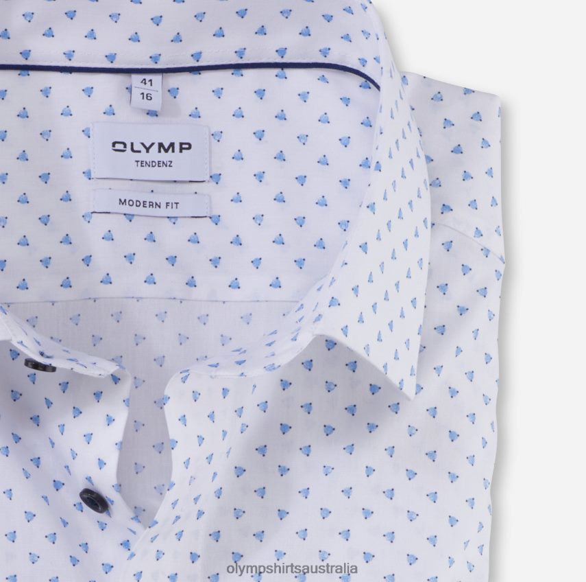 Clothing AU OLYMP Tendenz Modern Fit, Business Shirt, New Kent, Bleu T8882J1709