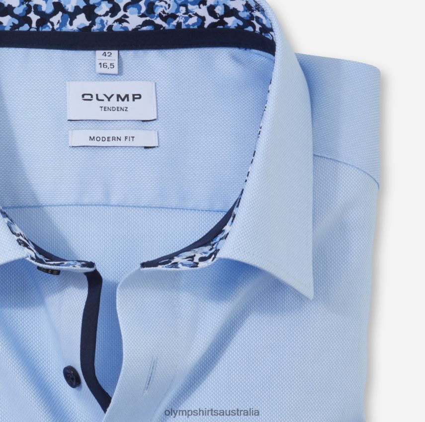 Clothing AU OLYMP Tendenz Modern Fit, Business Shirt, New Kent, Bleu T8882J1723