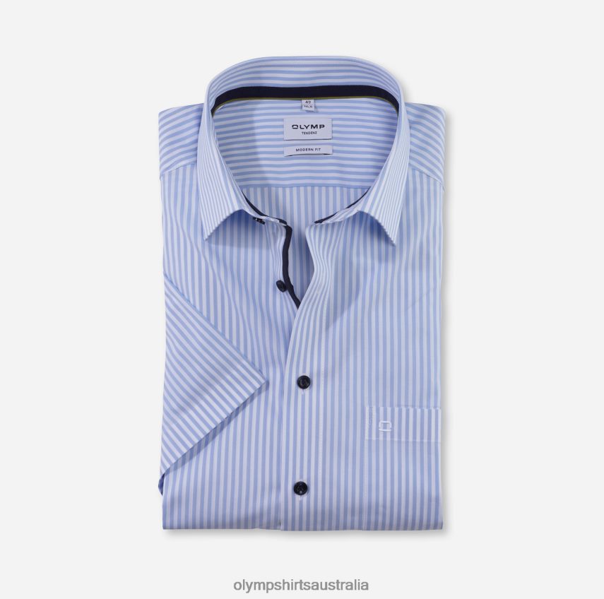 Clothing AU OLYMP Tendenz Modern Fit, Business Shirt, New Kent, Bleu T8882J1724