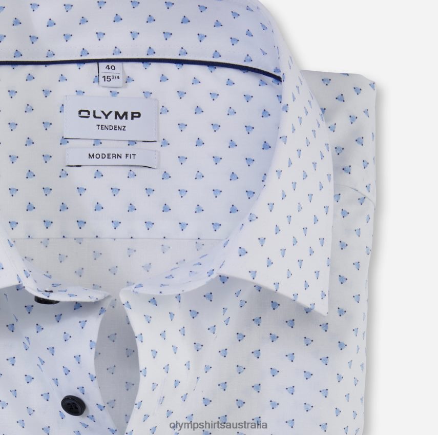 Clothing AU OLYMP Tendenz Modern Fit, Business Shirt, New Kent, Bleu T8882J1726