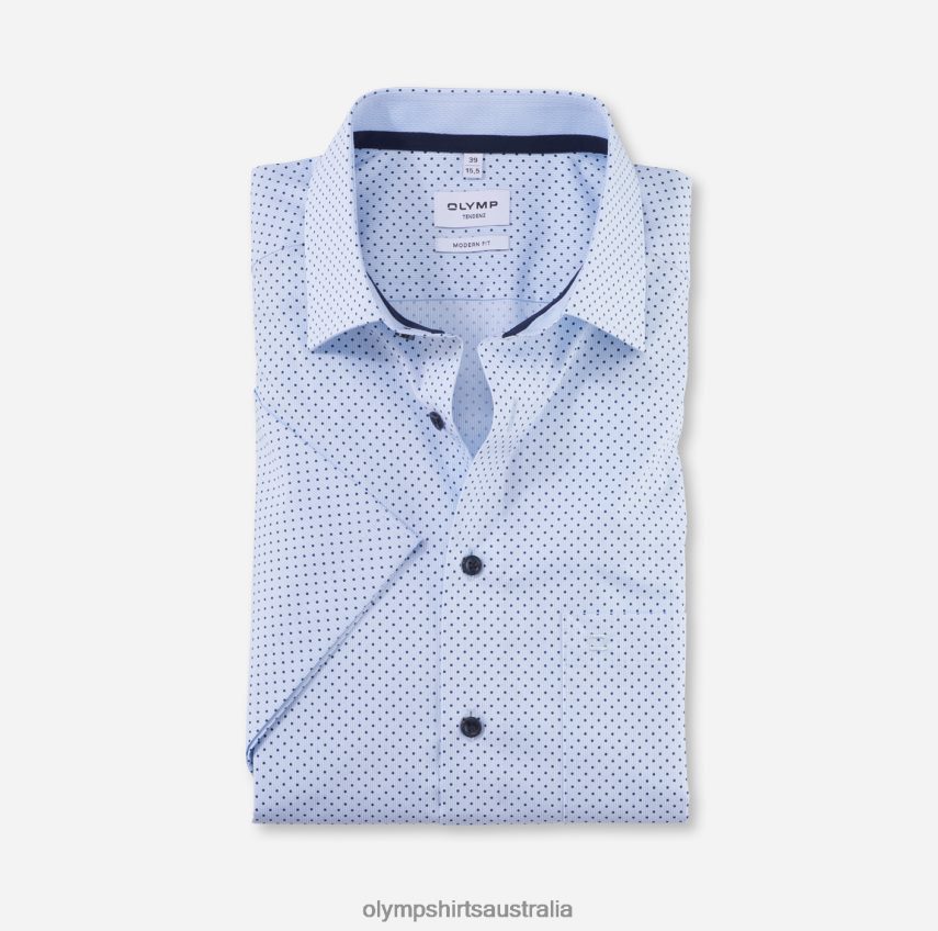 Clothing AU OLYMP Tendenz Modern Fit, Business Shirt, New Kent, Bleu T8882J1735