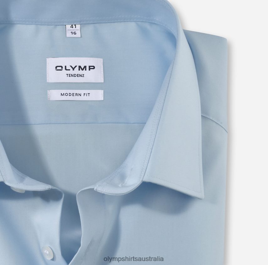 Clothing AU OLYMP Tendenz Modern Fit, Business Shirt, New Kent, Bleu T8882J1744