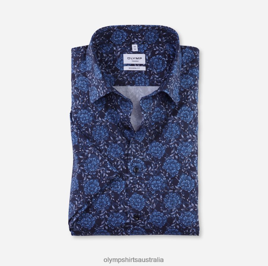 Clothing AU OLYMP Tendenz Modern Fit, Business Shirt, New Kent, Marine T8882J1717