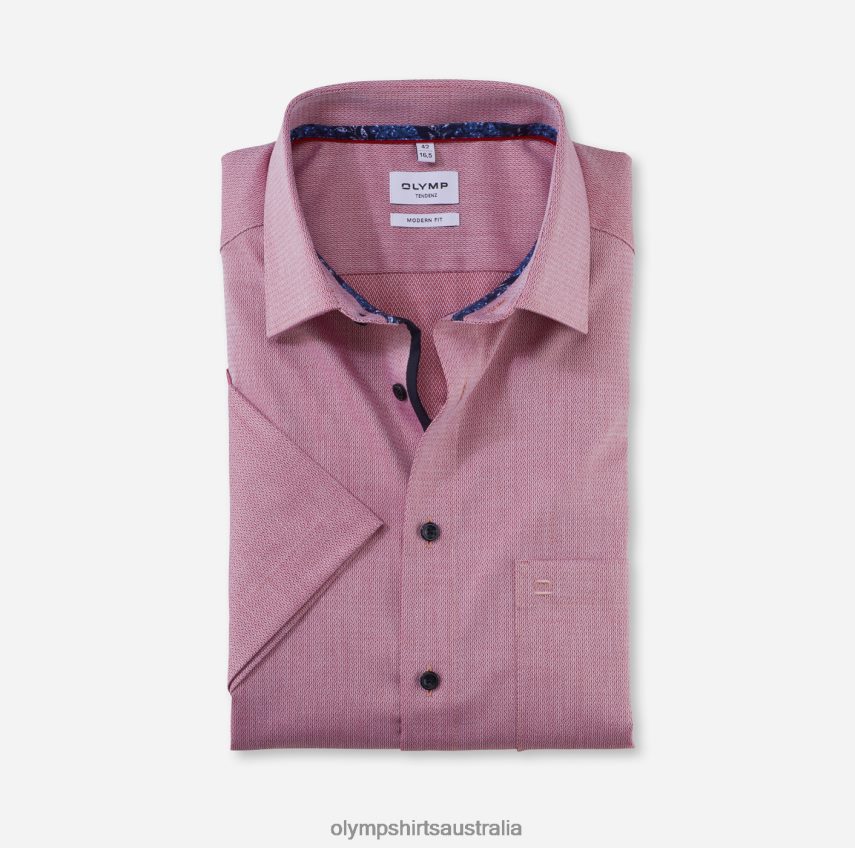 Clothing AU OLYMP Tendenz Modern Fit, Business Shirt, New Kent, Red T8882J1722