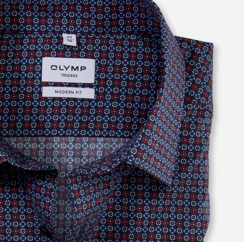 Clothing AU OLYMP Tendenz Modern Fit, Business Shirt, New Kent, Red T8882J1725