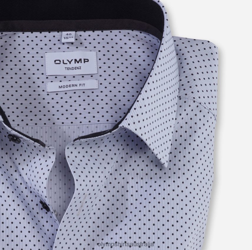 Clothing AU OLYMP Tendenz Modern Fit, Business Shirt, New Kent, Silver Grey T8882J1731