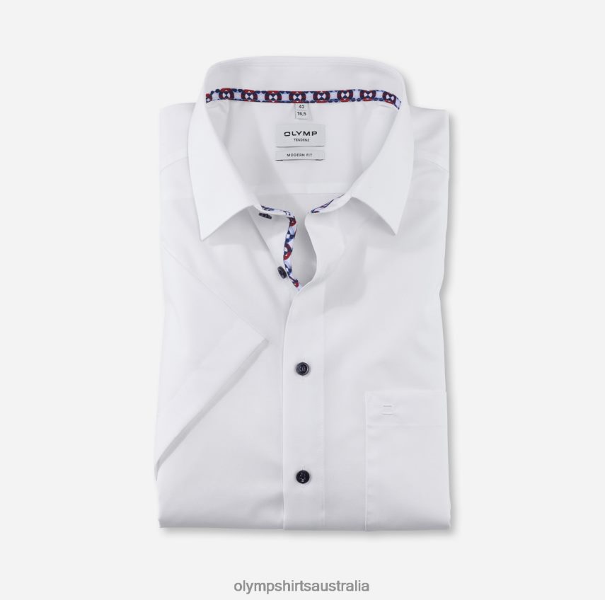 Clothing AU OLYMP Tendenz Modern Fit, Business Shirt, New Kent, White T8882J1711